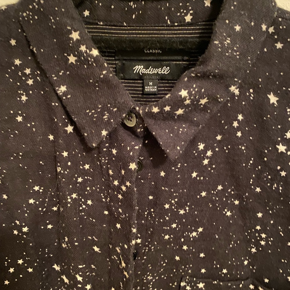 Madewell Oversized Ex-Boyfriend Shirt in Star Print
